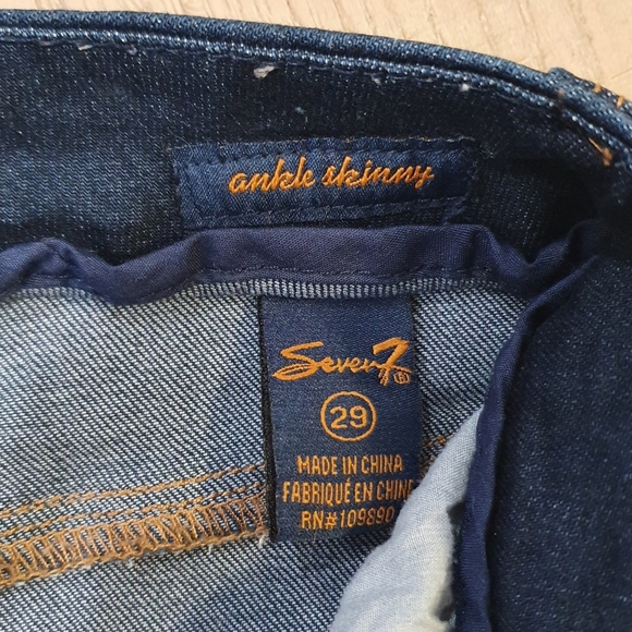 Seven Jeans classic skinny ankle jeans, size 29 - Picture 5 of 5